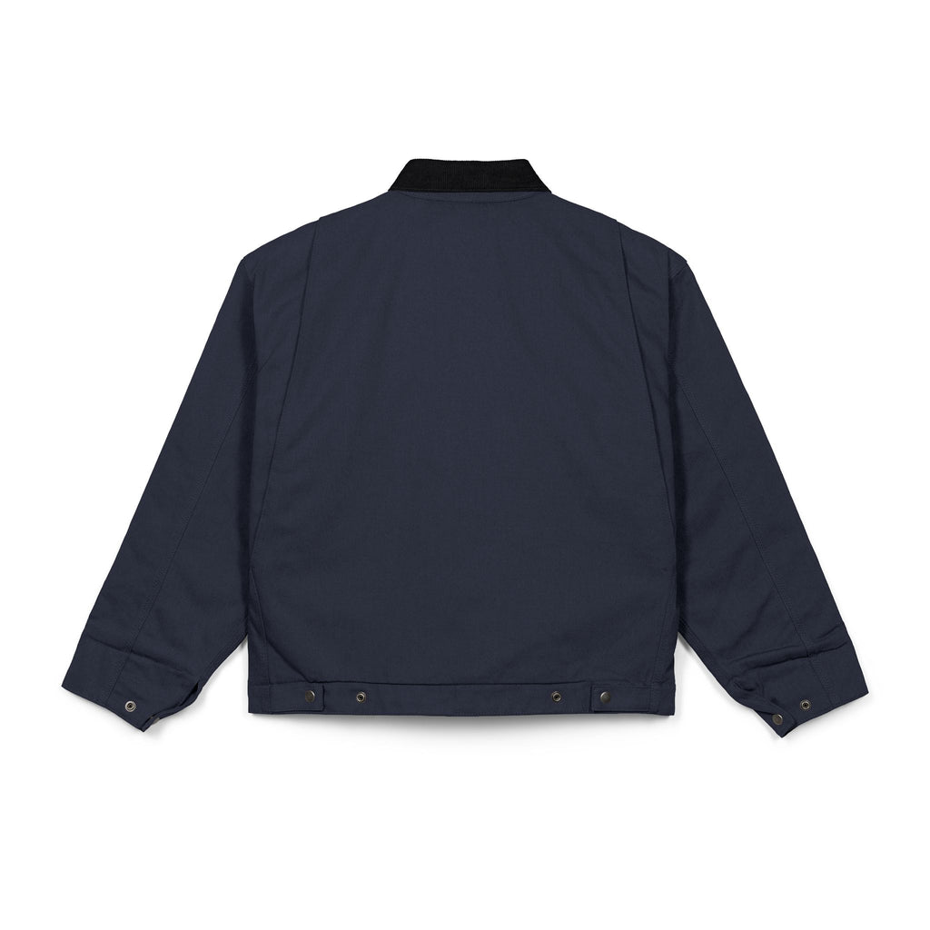NOBLE Work Jacket with Green Floral Patch — Heavy Duck Cloth Coat