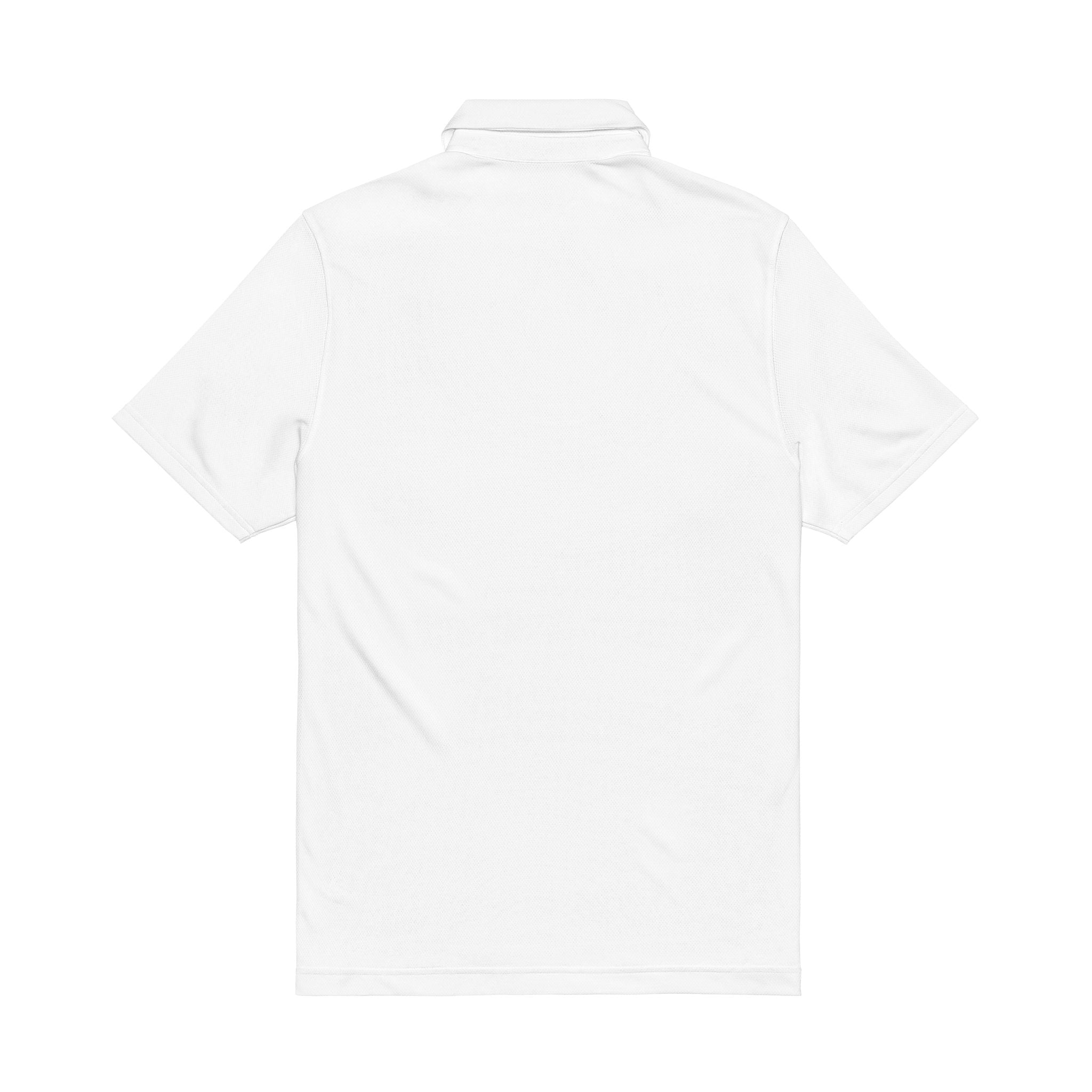 NOBLE Embroidered Floral Crest Polo — Men's Performance Golf Polo
