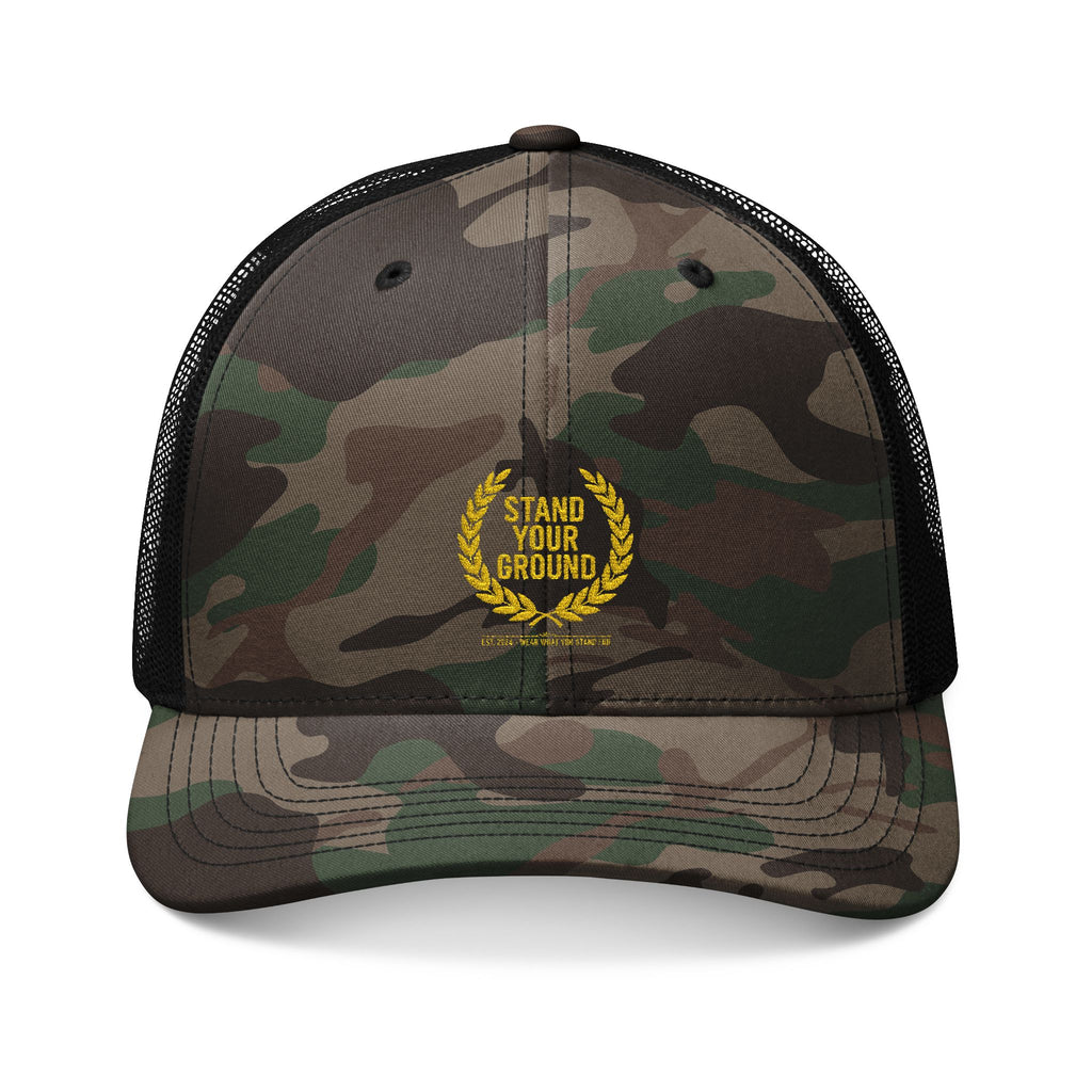 NOBLE Premium Camouflage Trucker Cap — Stand Your Ground