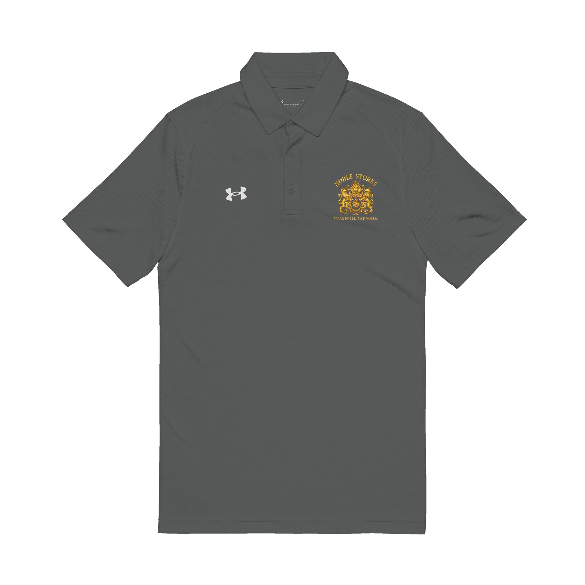 NOBLE Embroidered Floral Crest Polo — Men's Performance Golf Polo