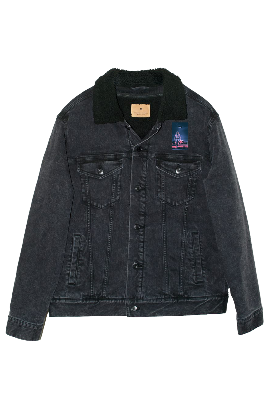 Noble Unisex Sherpa Lined Denim Jacket