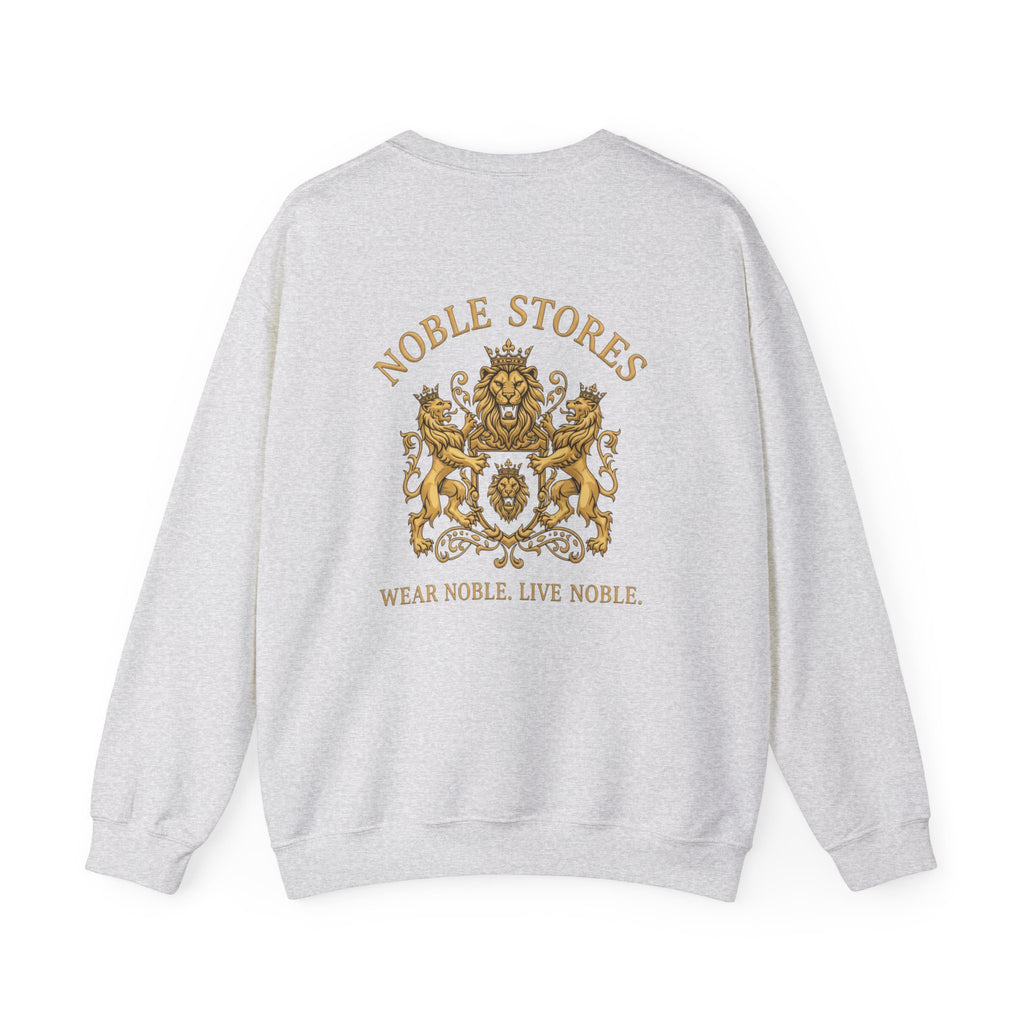NOBLE Crest Sweatshirt | Heraldic Gold Emblem Back Print