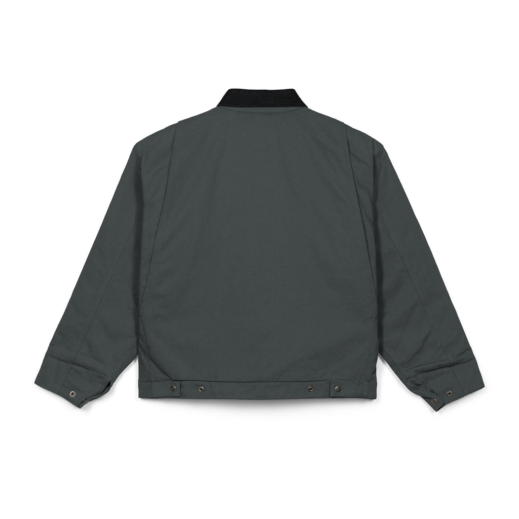 NOBLE Work Jacket with Green Floral Patch — Heavy Duck Cloth Coat