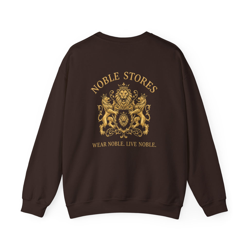 NOBLE Crest Sweatshirt | Heraldic Gold Emblem Back Print