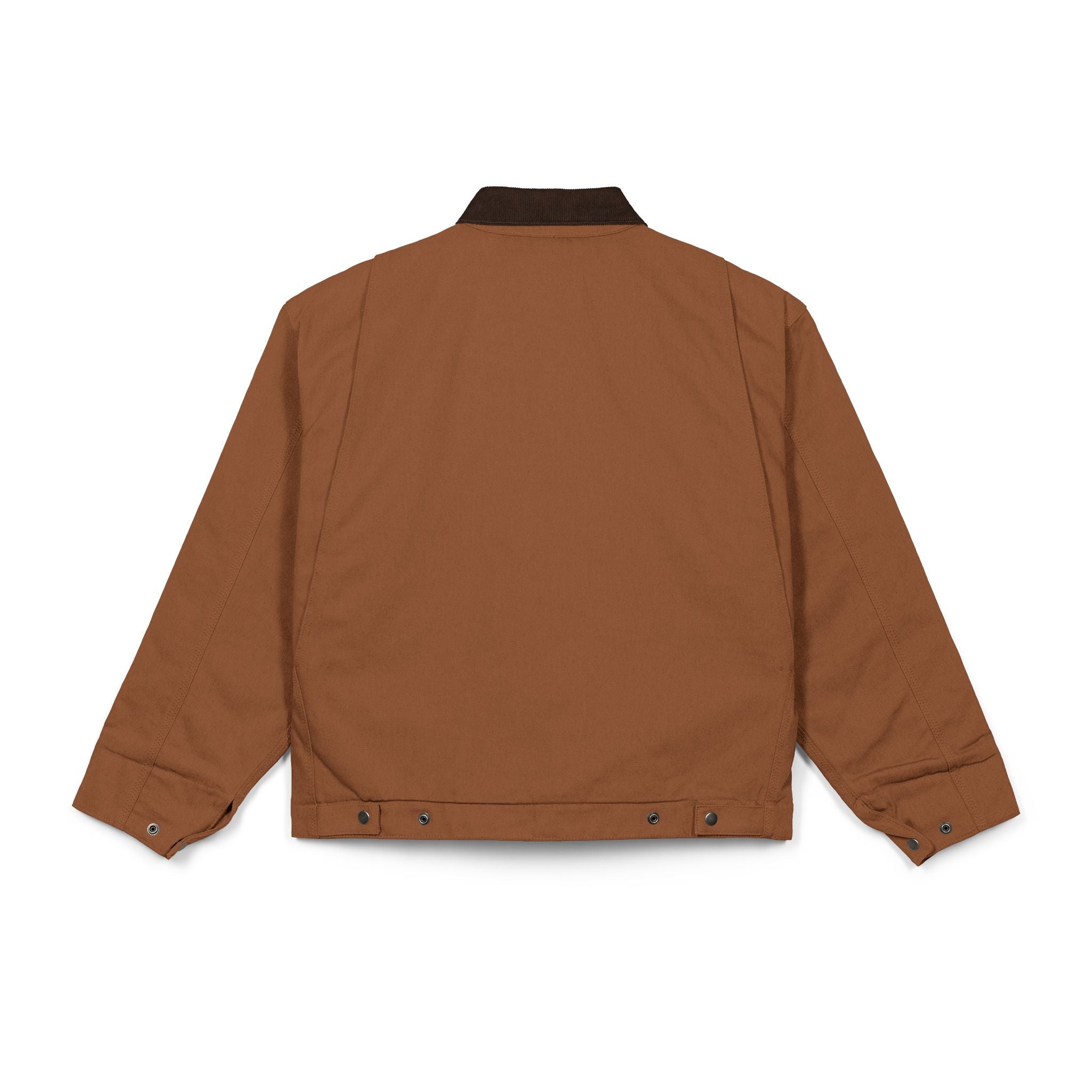 NOBLE Work Jacket with Green Floral Patch — Heavy Duck Cloth Coat