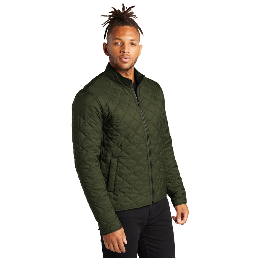 NOBLE Quilted Full-Zip Jacket — Unisex Streetwear Outerwear
