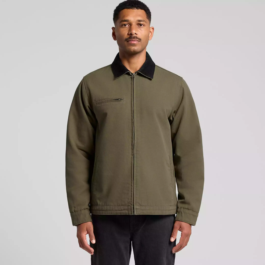 NOBLE Canvas Cord Collar Jacket — Premium Unisex Outerwear
