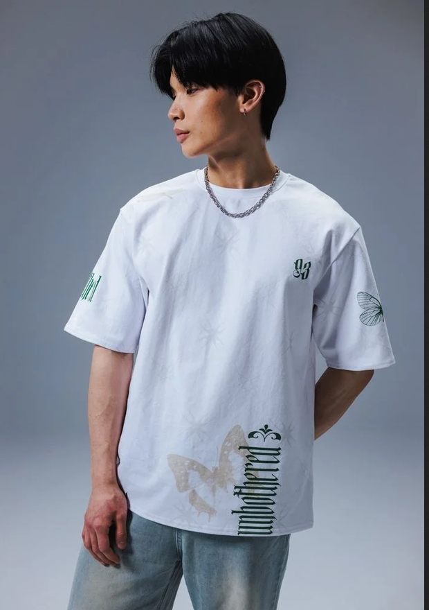 NOBLE Heavyweight All-Over Print Oversized Tee — Limited Drop