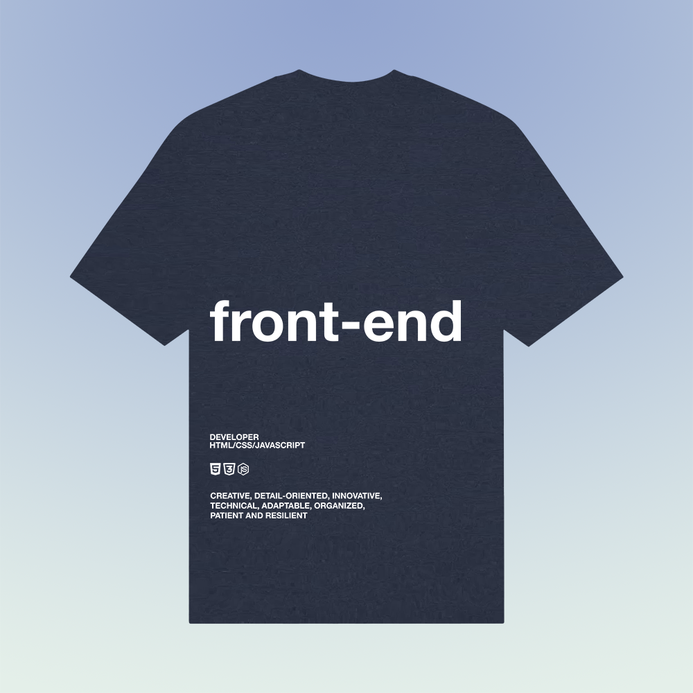 Front-end developer shirt