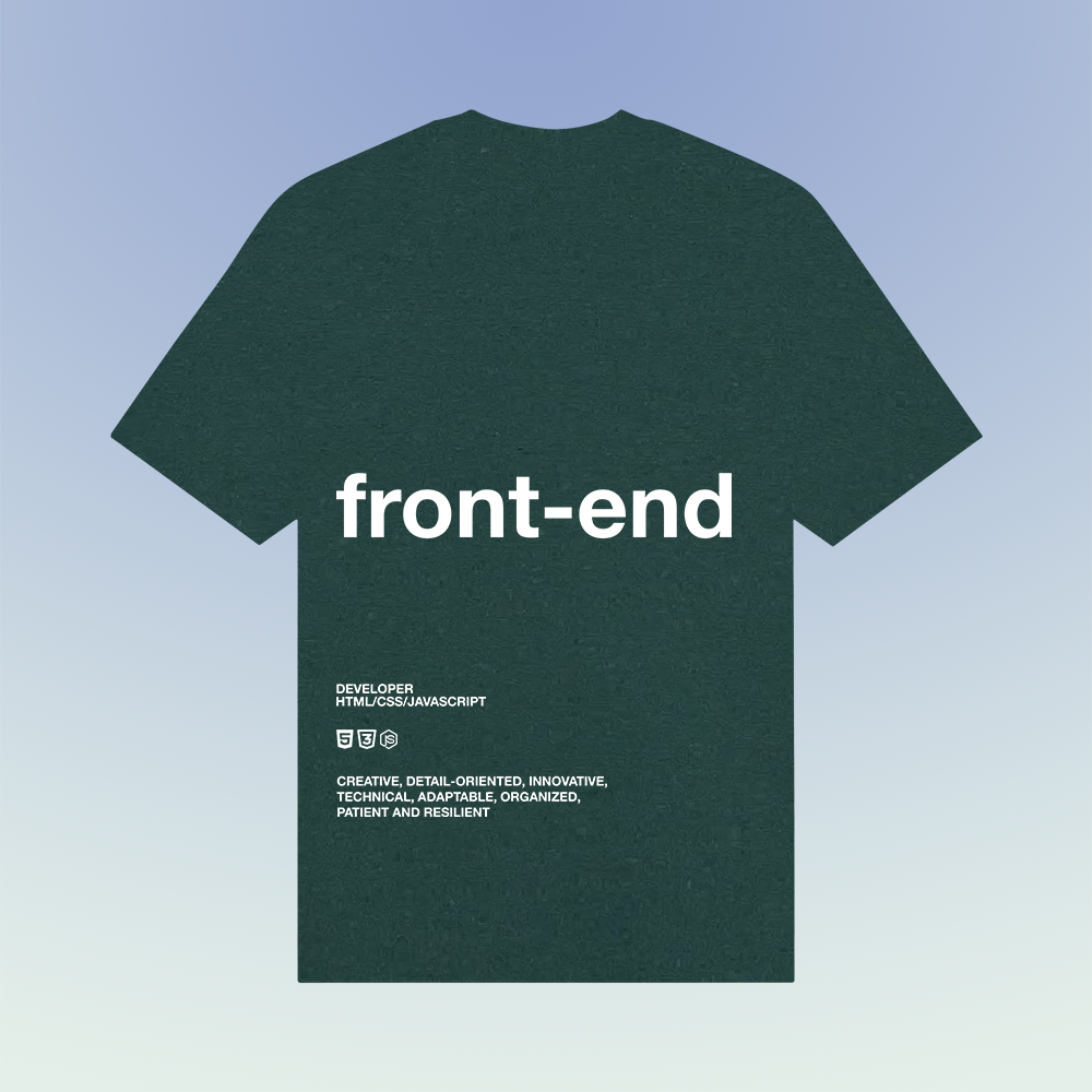 Front-end developer shirt