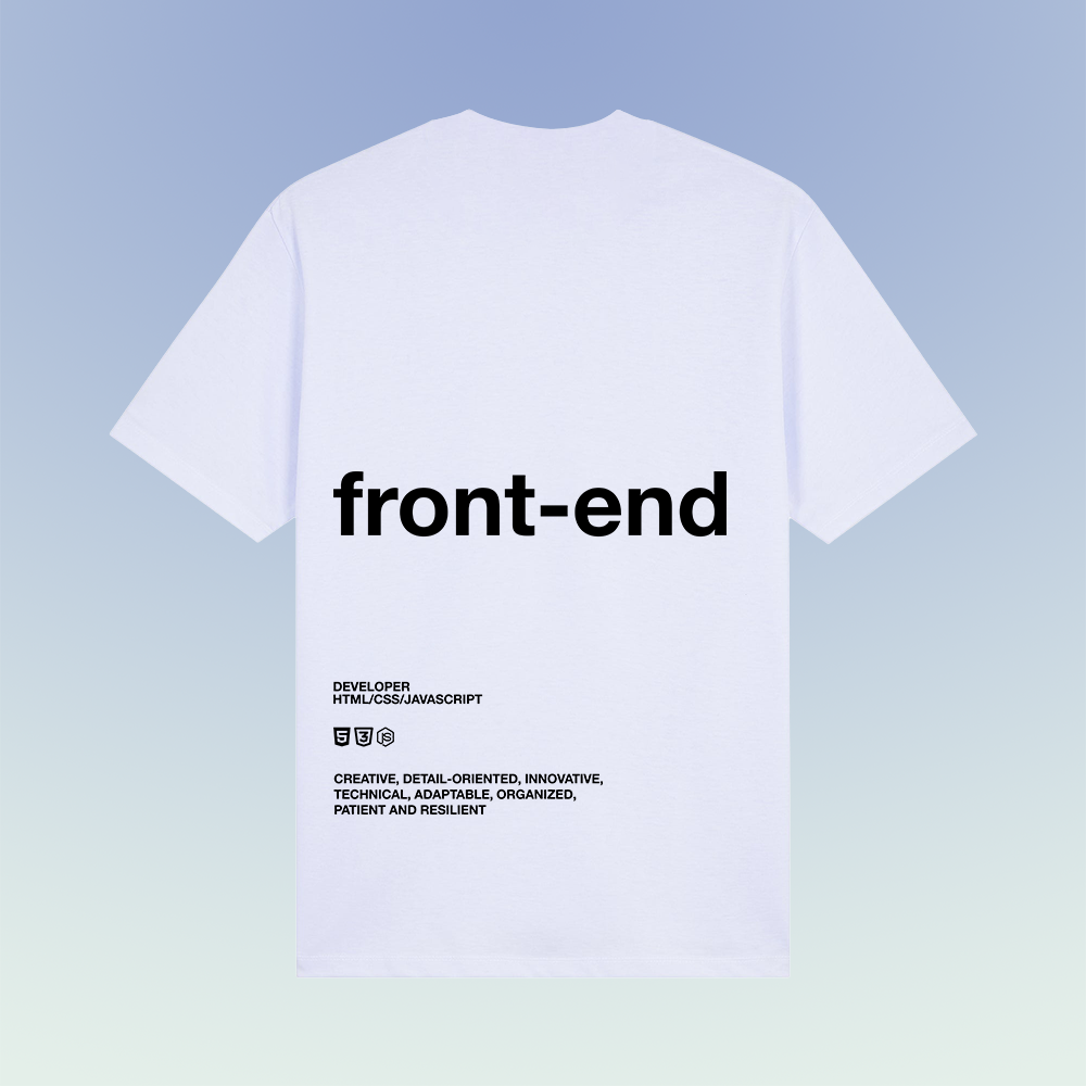 Front-end developer shirt