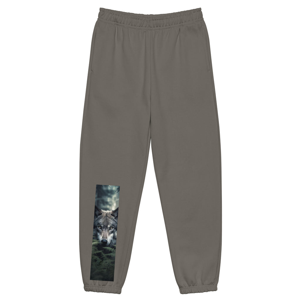 NOBLE Jogger Sweatpants - heavyweight unisex premium streetwear lounge bottoms in asphalt- front view