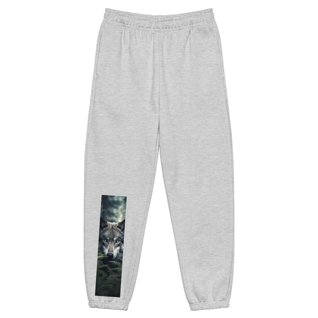 NOBLE Jogger Sweatpants - heavyweight unisex premium streetwear lounge bottoms athletic heather- front view